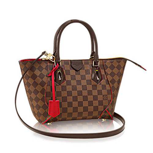 Louis Vuitton Outlet Damier Ebene Canvas Tote Bag M41551 Red