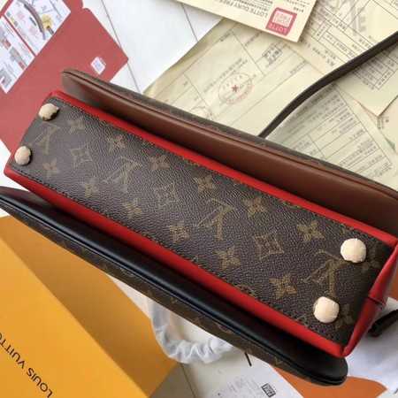 Louis Vuitton Outlet original Monogram Canvas MILLEFEUILLE M44254 red