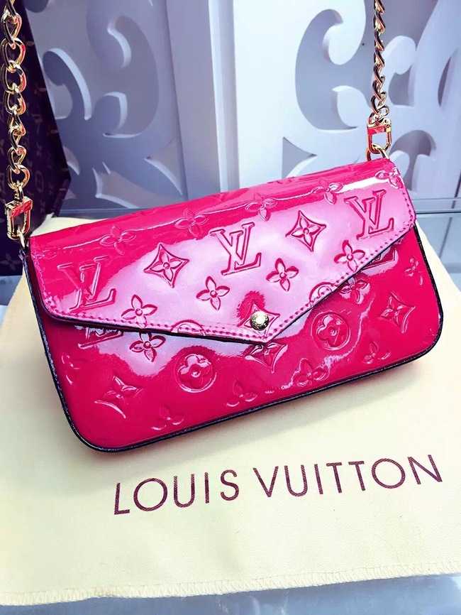 Louis Vuitton Outlet Monogram Vernis Chaine Wallet M61276 Rose