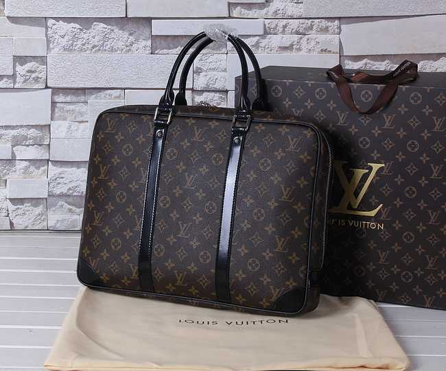 Louis Vuitton Outlet Monogram canvas Briefcase 41125 Brown