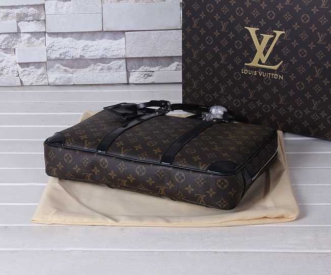 Louis Vuitton Outlet Monogram canvas Briefcase 41125 Brown