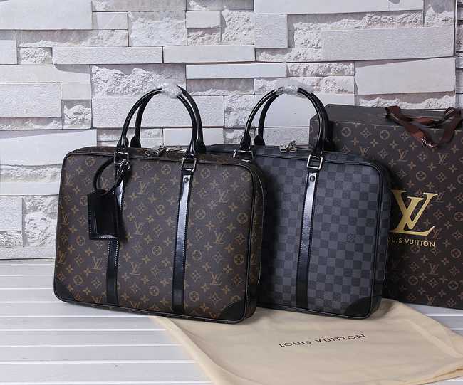 Louis Vuitton Outlet Monogram canvas Briefcase 41125 Brown