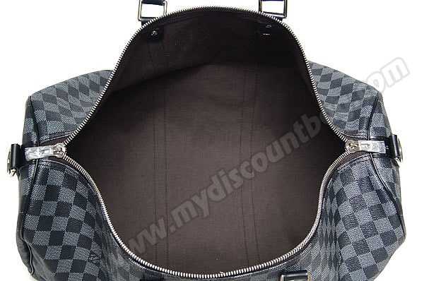 Louis Vuitton Outlet zoom Damier Graphite Canvas Keepall 50 N41415