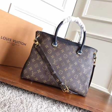 Louis Vuitton Outlet Monogram Canvas Pallas Original leather M42810 black