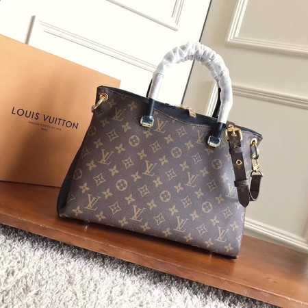 Louis Vuitton Outlet Monogram Canvas Pallas Original leather M42810 black