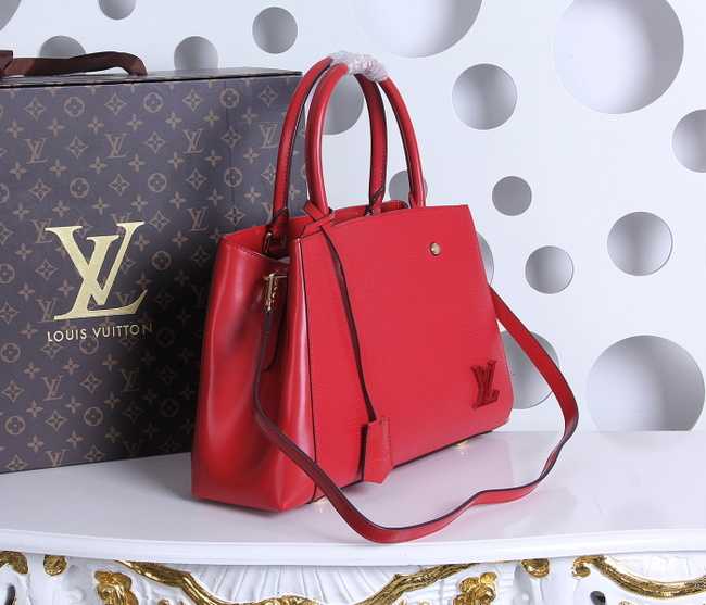 Louis Vuitton Outlet Epi Leather Montaigne MM Tote Bag M41056 Red