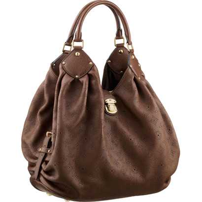 Louis Vuitton Outlet M95998 Mahina Leather Bag XL Light brown