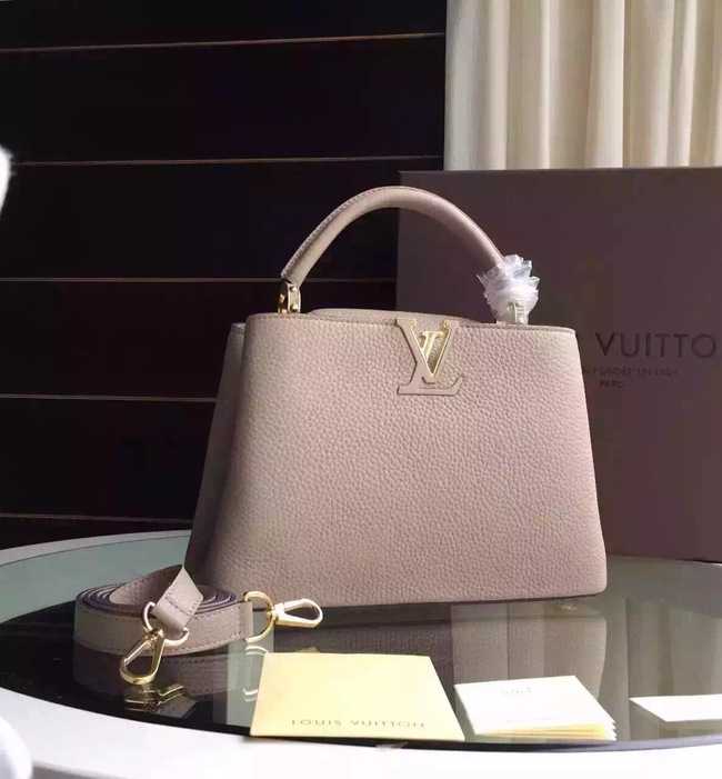 Louis Vuitton Outlet Capucines BB Tote Bag 94754 Light Grey