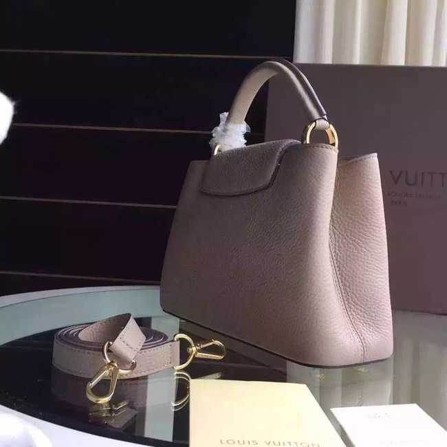 Louis Vuitton Outlet Capucines BB Tote Bag 94754 Light Grey