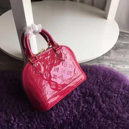 Louis Vuitton Outlet original Monogam vernis Alma BB M91606 rose