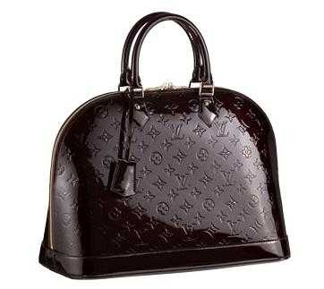 Louis Vuitton Outlet Monogram vernis Alma mm AMARANTE M93595