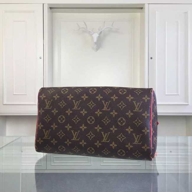 Louis Vuitton Outlet Monogram Canvas Speedy 30 Totem M41665 Flamingo