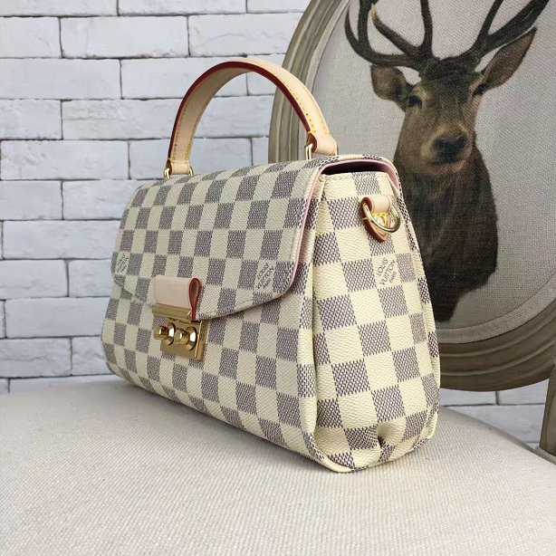 2017 Louis Vuitton Outlet Damier Azur Canvas Croisette N41581 bag