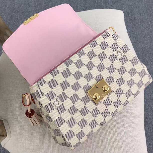 2017 Louis Vuitton Outlet Damier Azur Canvas Croisette N41581 bag