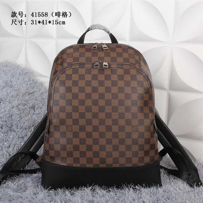 Louis Vuitton Outlet Monogram Damier Ebene Graphite Jake Backpack M41558 Coffee