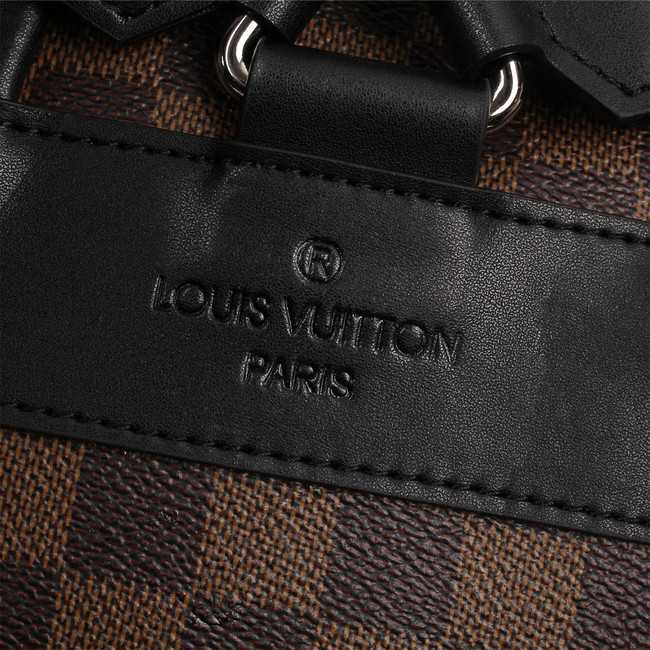 Louis Vuitton Outlet Monogram Damier Ebene Graphite Jake Backpack M41558 Coffee