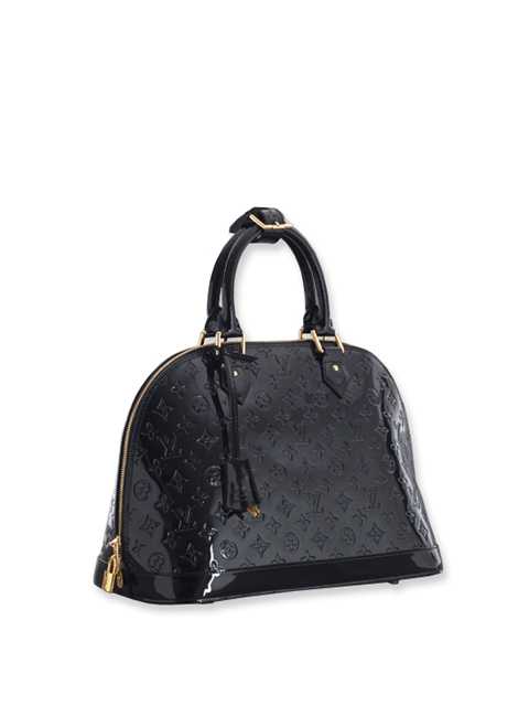 Louis Vuitton Outlet Monogram Vernis Alma MM - Black