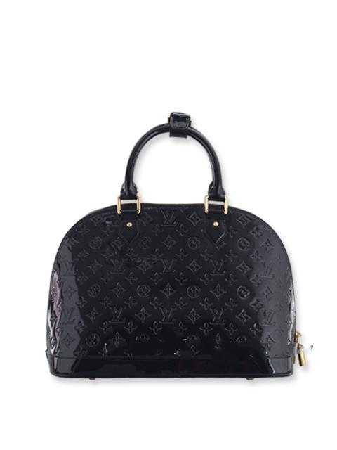 Louis Vuitton Outlet Monogram Vernis Alma MM - Black