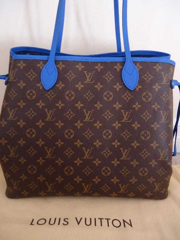 2013 Louis Vuitton Outlet Monogram Canvas Ikat Neverfull GM M40875 blue