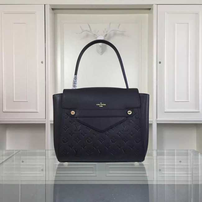 Louis Vuitton Outlet original leather embossing tote bag 50438 black