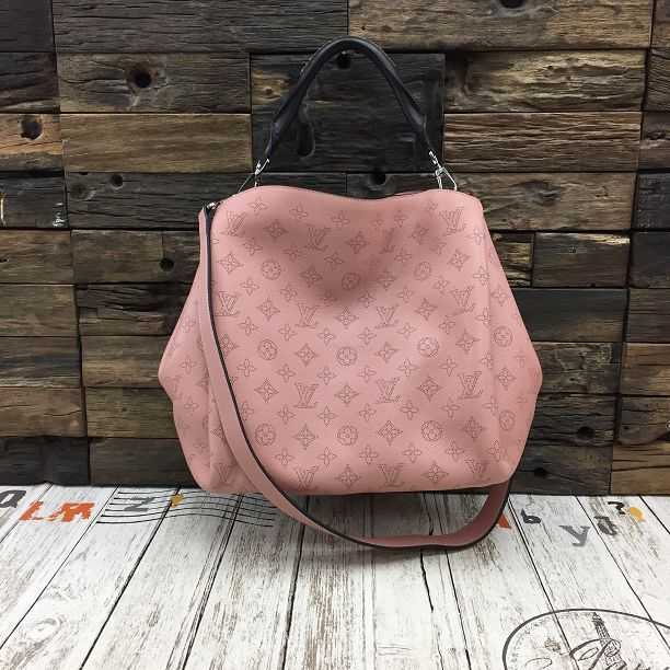 2015 Louis Vuitton Outlet mahina leather babylone pm m50033 pink(original leather)