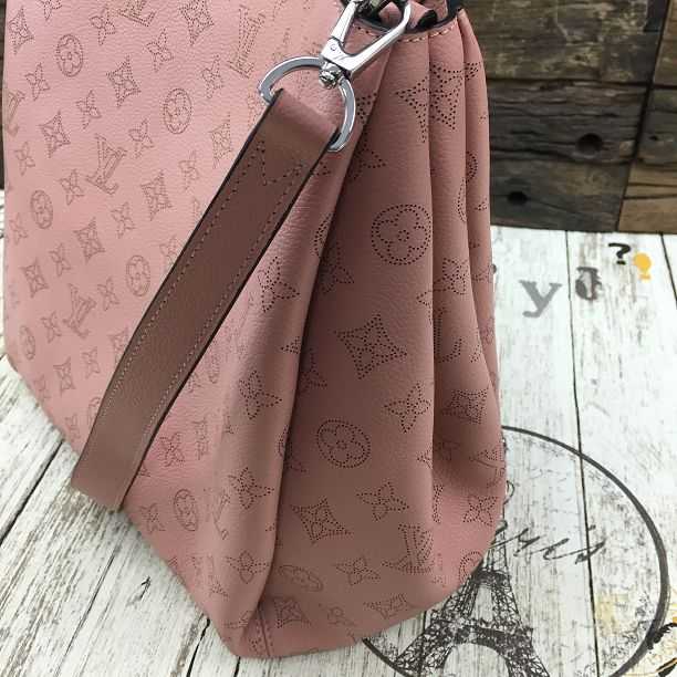 2015 Louis Vuitton Outlet mahina leather babylone pm m50033 pink(original leather)