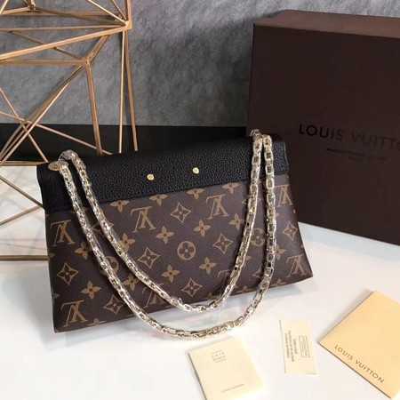 Louis Vuitton Outlet Original Monogram Canvas Pallas Chain M41201 black