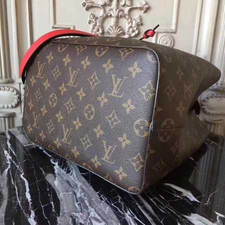 Louis Vuitton Outlet monogram canvas original bag neonoe M44020 red