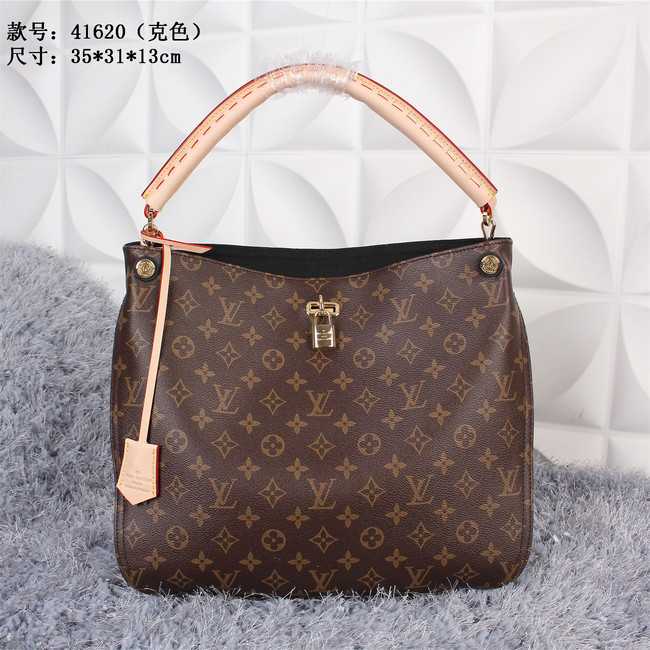 Louis Vuitton Outlet Monogram Canvas Cata Bag 41620 Black