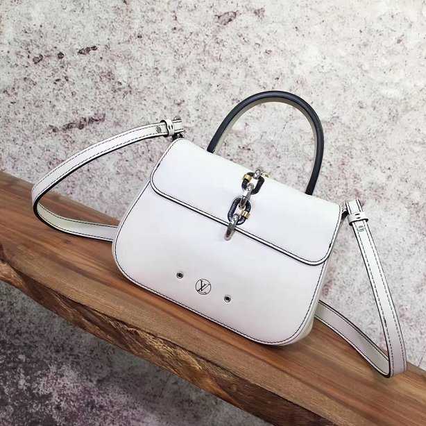 2017 Louis Vuitton Outlet original leather chain it bag bb M54520 white