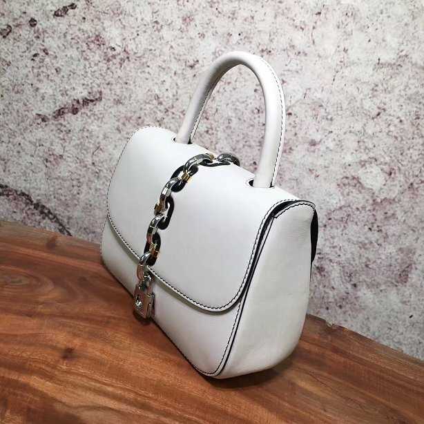 2017 Louis Vuitton Outlet original leather chain it bag bb M54520 white