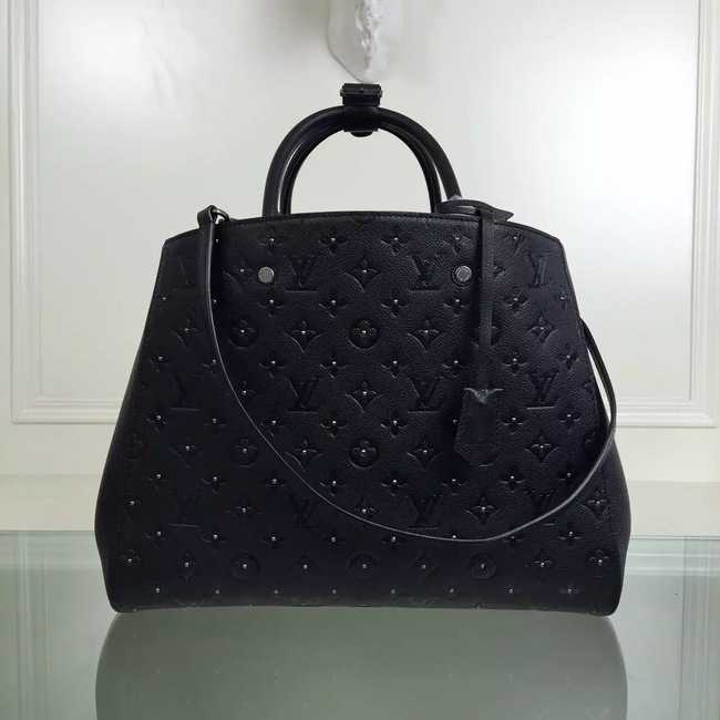 Louis Vuitton Outlet Monogram Empreinte Montaigne GM 41059 black