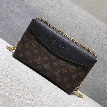 2018 Louis Vuitton Outlet original monogram canvas saint placide M43713 black