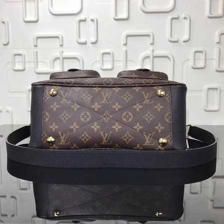 Louis Vuitton Outlet manhattan monogram canvas handbags M43482 black