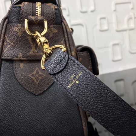 Louis Vuitton Outlet manhattan monogram canvas handbags M43482 black