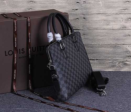 Louis Vuitton Outlet monogram canvas tote bag 41612 black