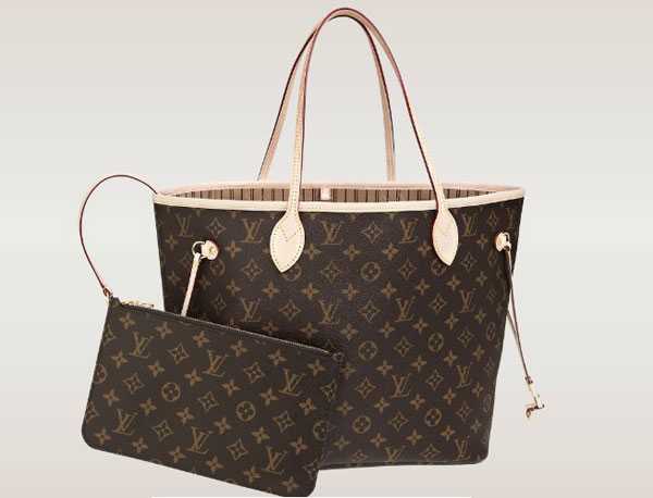 2014 Louis Vuitton Outlet monogram canvas bag neverfull mm m40995 beige