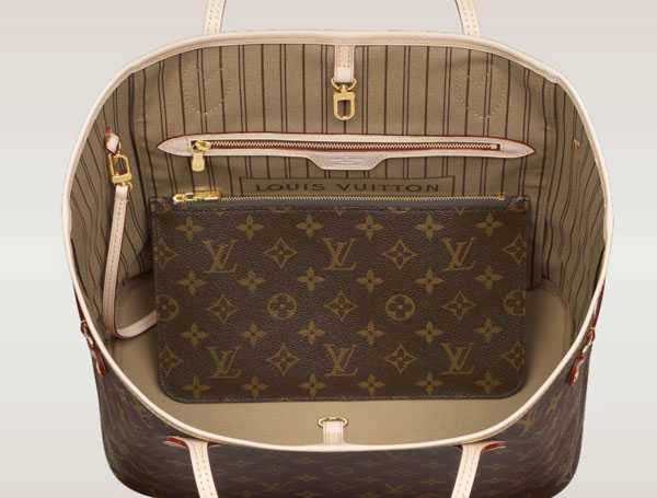 2014 Louis Vuitton Outlet monogram canvas bag neverfull mm m40995 beige