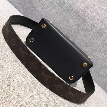 Louis Vuitton Outlet monogram canvas Original leather 51177 black