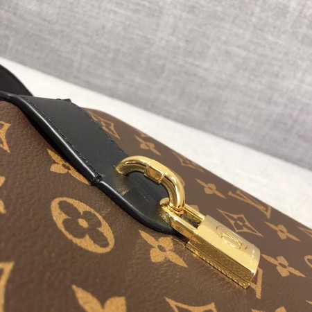 Louis Vuitton Outlet monogram canvas Original leather 51177 black