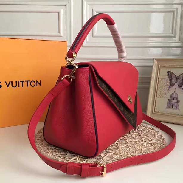 2017 newest Louis Vuitton Outlet original leather double V bag M54624 red