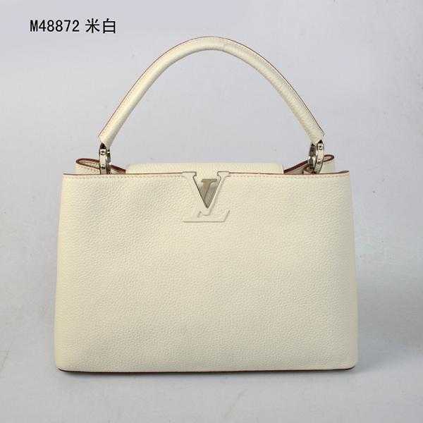 2014 Louis Vuitton Outlet capucines mm m48865 white bag