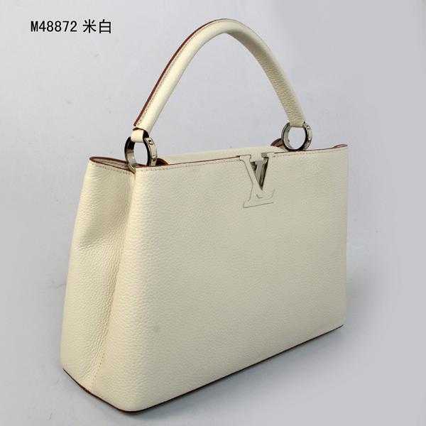 2014 Louis Vuitton Outlet capucines mm m48865 white bag