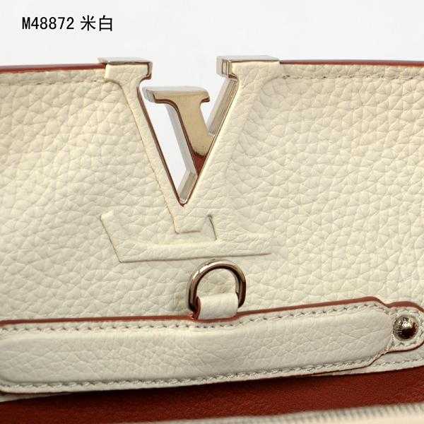 2014 Louis Vuitton Outlet capucines mm m48865 white bag