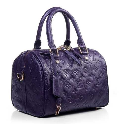 Louis Vuitton Outlet monogram empreinte speedy bandouliere 25 handbag M40765 purple