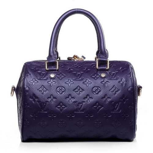 Louis Vuitton Outlet monogram empreinte speedy bandouliere 25 handbag M40765 purple