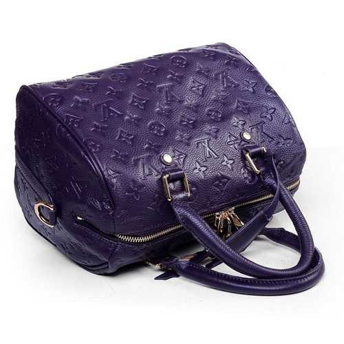 Louis Vuitton Outlet monogram empreinte speedy bandouliere 25 handbag M40765 purple