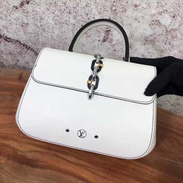 2017 Louis Vuitton Outlet original leather chain it bag pm M54619 white