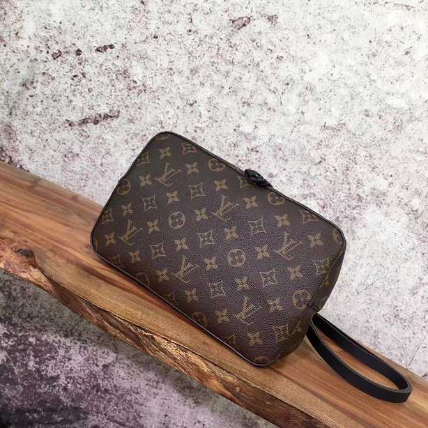 2017 Louis Vuitton Outlet monogram canvas original bag neonoe M44020 black