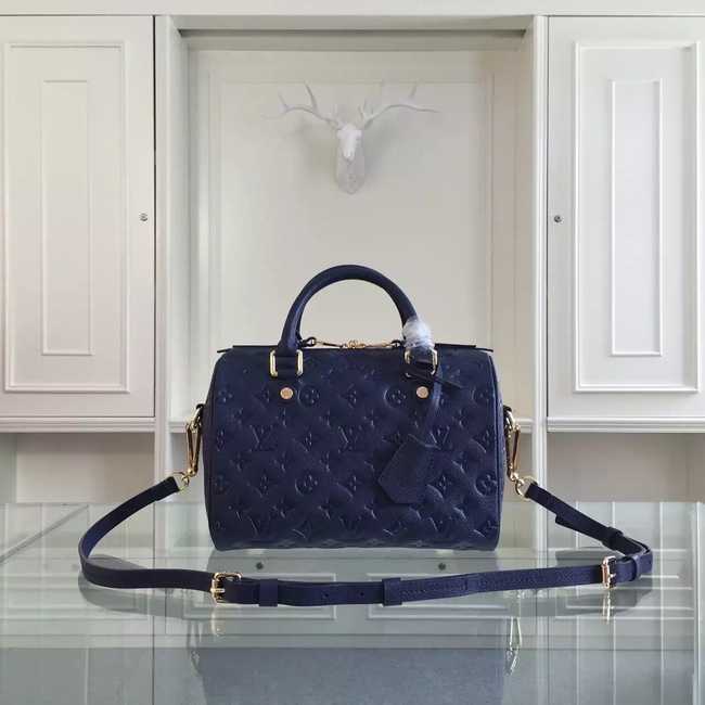 Louis Vuitton Outlet Monogram Empreinte 25CM Tote Bag M91337 Royal Blue